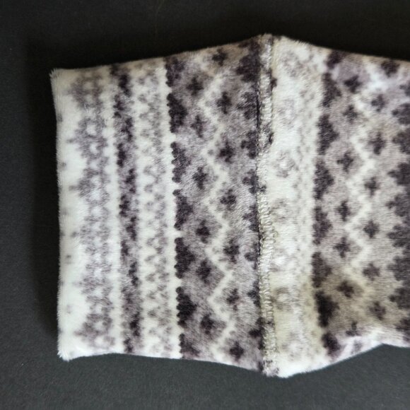 Nautica Cozy Soft Fleece Pajama Top Gray Size Medium EUC - Picture 6 of 15